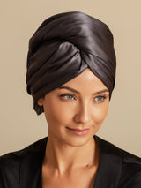 [Grigio Scuro] SilkSilky-IT Turbante Per Capelli 003