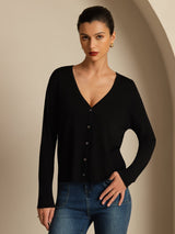 [Nero] SilkSilky-IT Long Sleeve Cardigan Donna 003