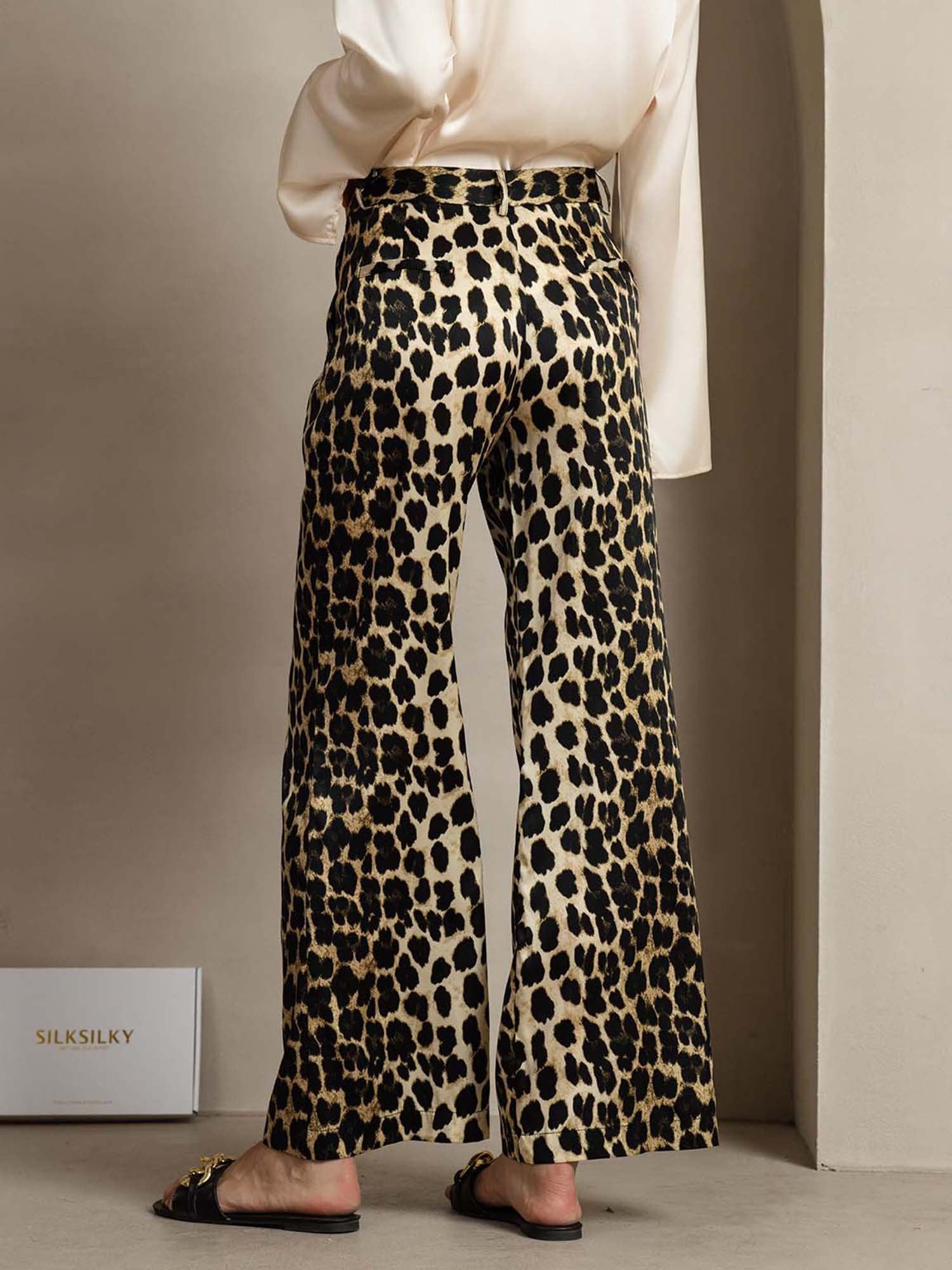 [Leopardo] SilkSilky-IT 19Momme Seta Womens Pants 002