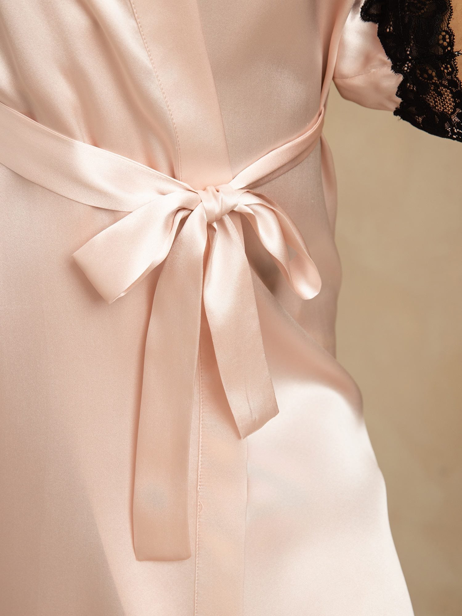 [Rosa] SilkSilky-IT Seta pura Womens Robe 006
