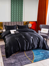 [Nero] SilkSilky-IT 25Momme Set di biancheria da letto 005