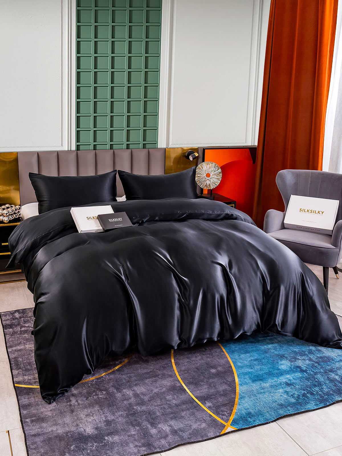 [Nero] SilkSilky-IT 25Momme Seta pura Bedding Set 005