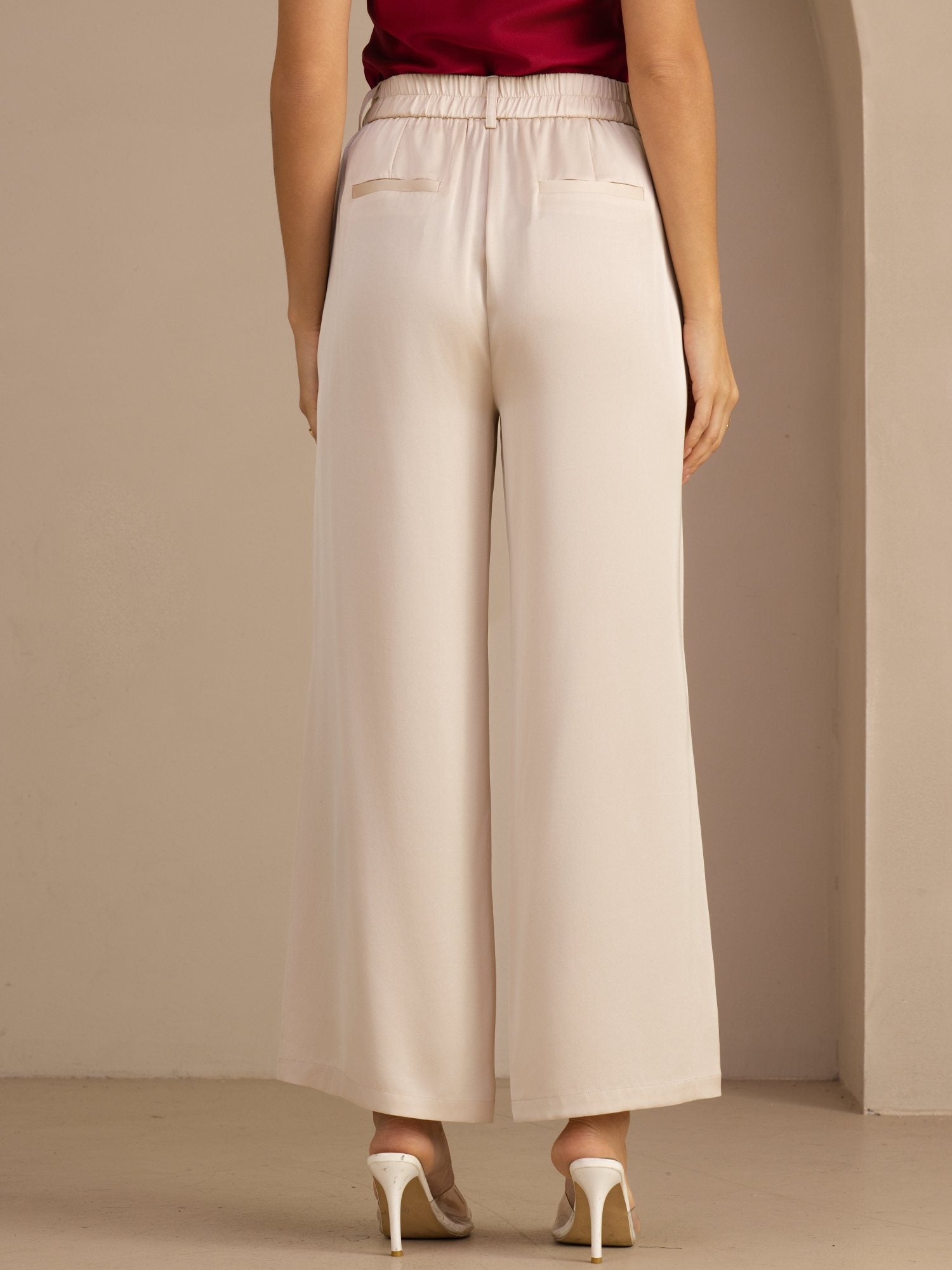 [Beige] SilkSilky-IT Womens Pants 002