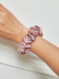 SilkSilky-IT 19Momme Seta pura Scrunchie MalvaPallido 001