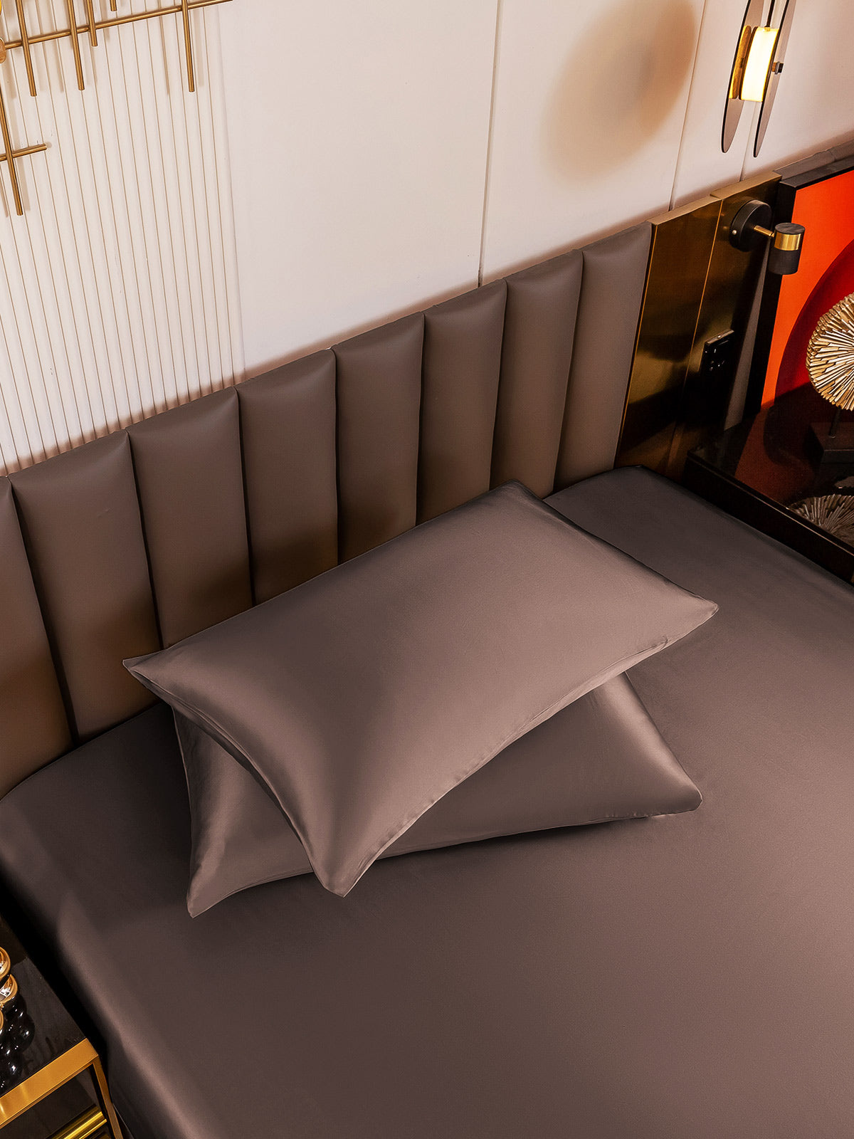 [Marrone] SilkSilky-IT 19Momme Seta pura Pillowcase 004