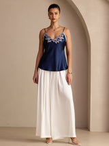[Blu Scuro] SilkSilky-IT Sleeveless V Neck Cami 006