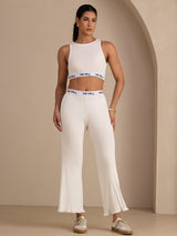 [Bianco] SilkSilky-IT Sleeveless Crew Neck Women's Outfit Sets 005