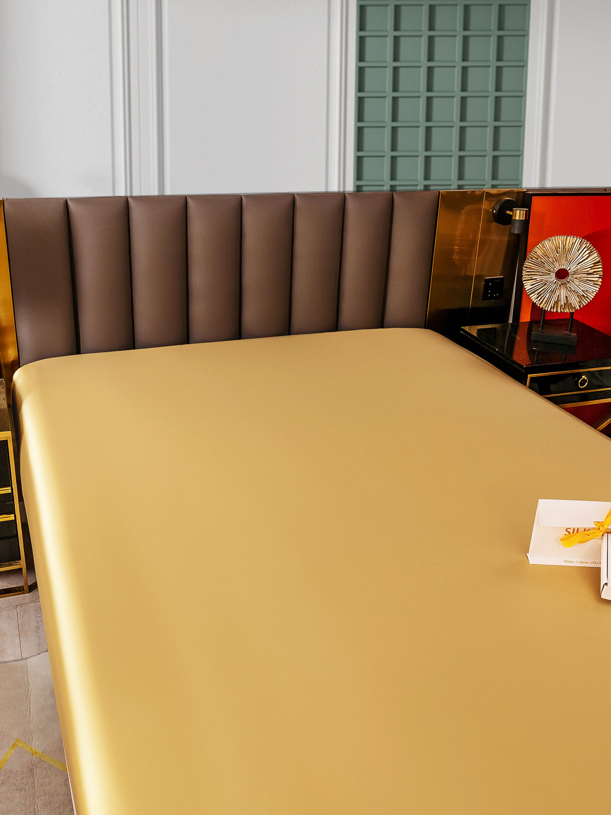 [Champagne] SilkSilky-IT 25Momme Seta pura Sheet 005