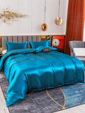 SilkSilky IT 19Momme Seta pura Bedding Set VerdeAcqua 004