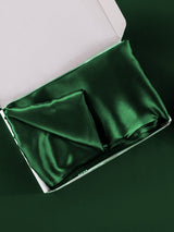 [Verde Scuro] SilkSilky-IT 22Momme Seta pura Pillowcase 005