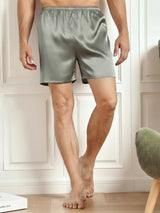 [Verde Grigiastro] SilkSilky-IT Mens Sleep Bottoms 003