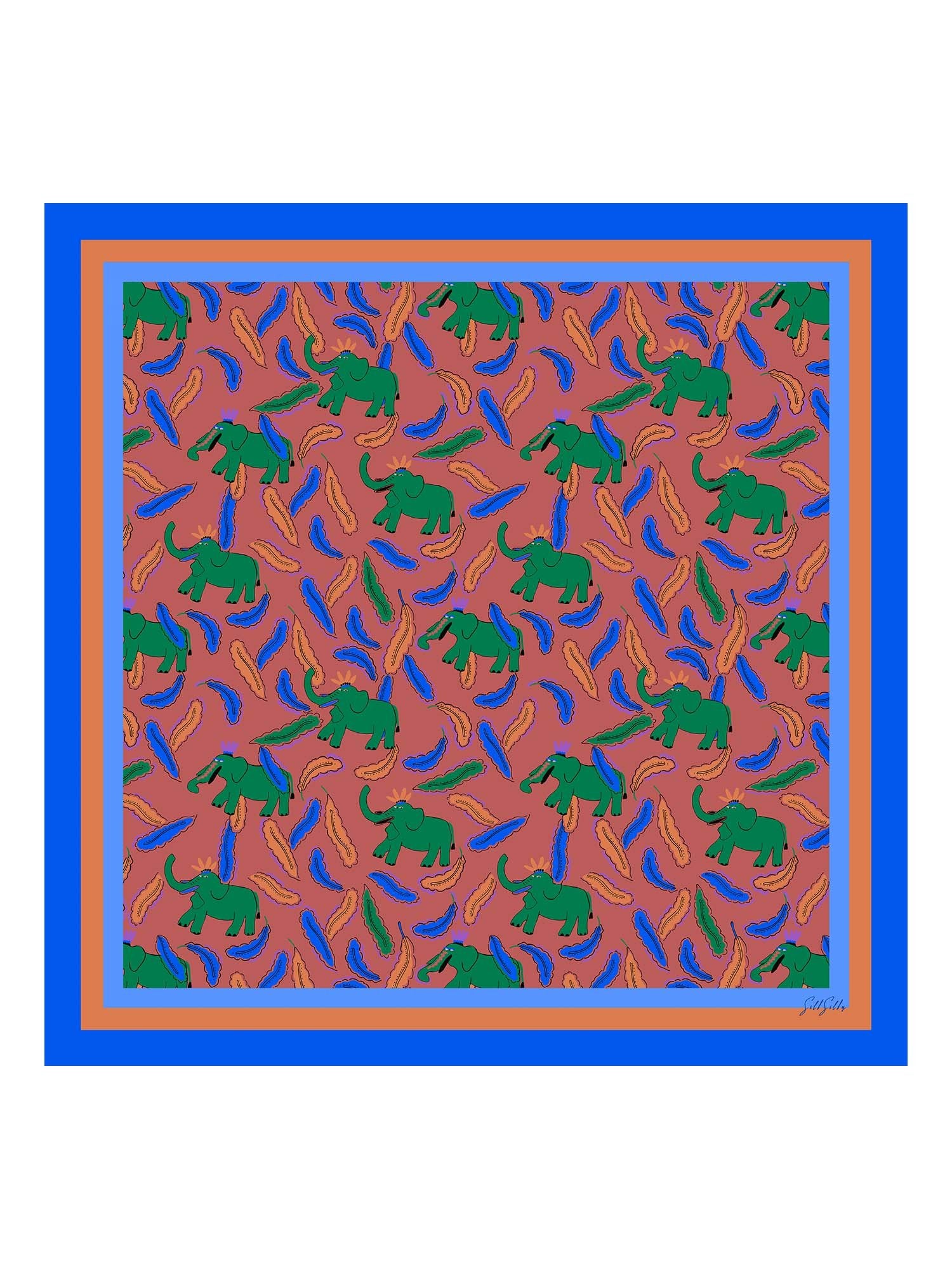 [Elefante Argilla] SilkSilky-IT Scarf 001