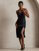 [Nero] SilkSilky-IT Sleeveless Vestiti da donna 002