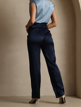 [Blu Scuro] SilkSilky-IT 19Momme Seta Womens Pants 002