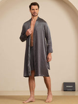[Ginkgo Nero] SilkSilky-IT Long Sleeve Pigiami da uomo 005