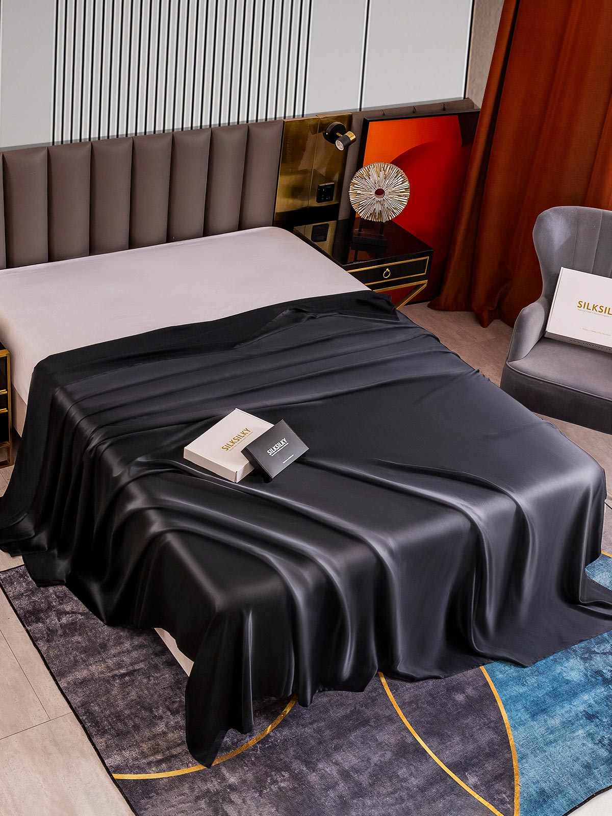 [Nero] SilkSilky-IT 22Momme Seta pura Sheet 002