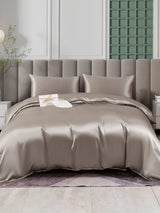 [Grigio] SilkSilky-IT 25Momme Set di biancheria da letto 001