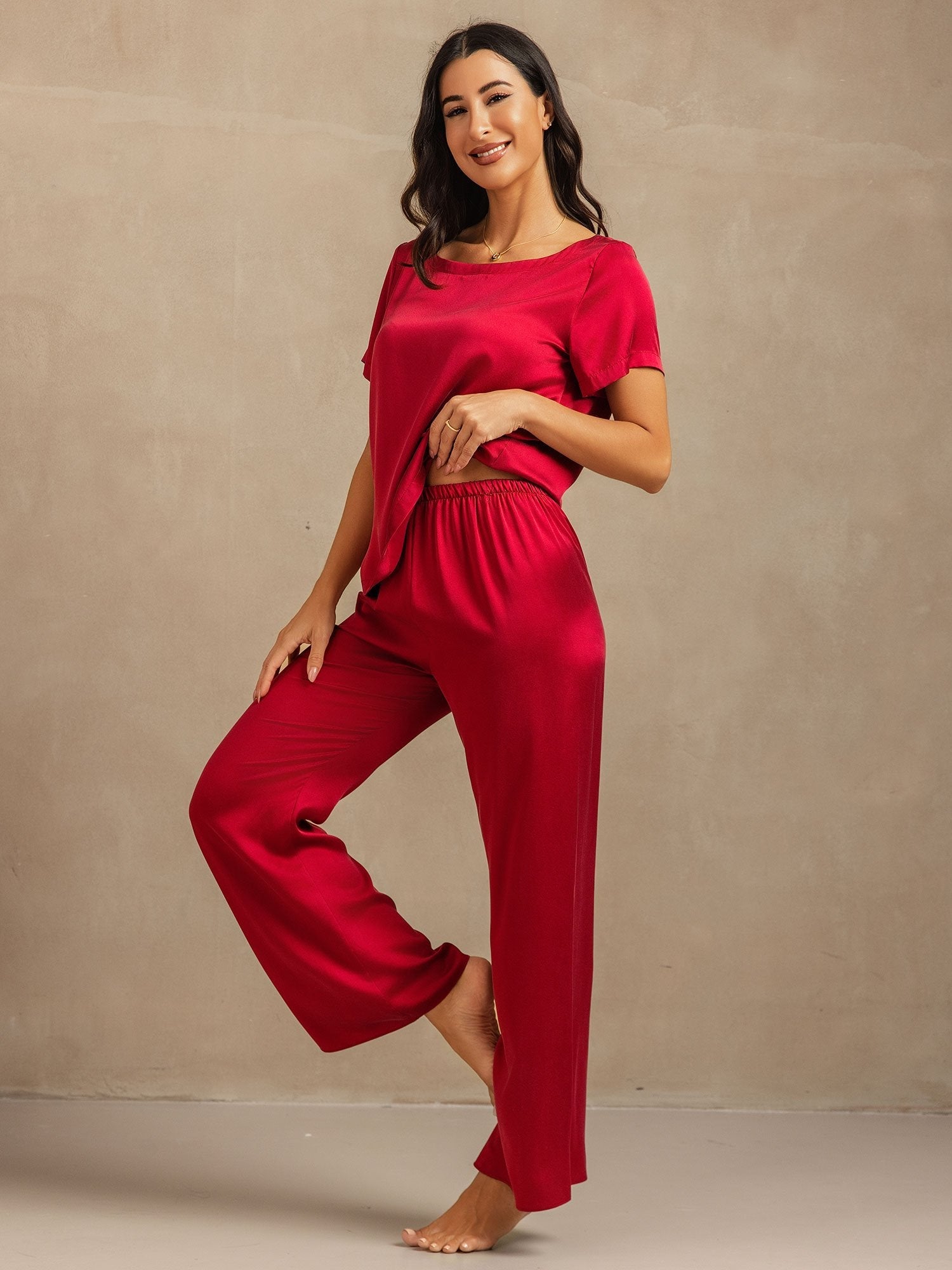 [Vino] SilkSilky-IT 19Momme Seta Womens Pajamas 003