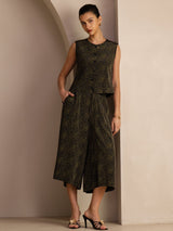 [Pino Vintage] SilkSilky-IT Sleeveless Crew Neck Women's Outfit Sets 006