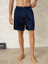 [Blu Scuro] SilkSilky-IT Mens Sleep Bottoms 001