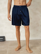 [Blu Scuro] SilkSilky-IT Mens Sleep Bottoms 001