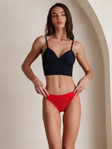 [Rosso] SilkSilky-IT Mutandine da donna 005