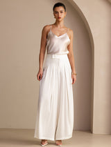 [Beige] SilkSilky-IT Sleeveless V Neck Cami 006