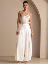 [Beige] SilkSilky-IT Sleeveless V Neck Cami 006