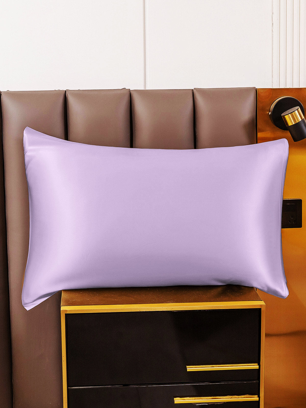 SilkSilky-IT 19Momme Seta pura Pillowcase Lavanda 001