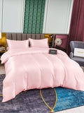 SilkSilky IT 25Momme Seta pura Bedding Set Rosa 003