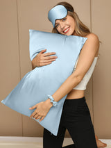 [Azzurro] SilkSilky-IT 19Momme Seta pura Pillowcase Set 004