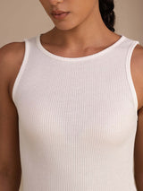 [Bianco] SilkSilky-IT Sleeveless Round Neck Cami 006