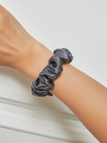 SilkSilky-IT 19Momme Seta pura Scrunchie GrigioScuro 001