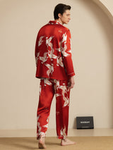 [Vino] SilkSilky-IT Long Sleeve Lapel Collar Pigiami da uomo 002
