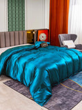 SilkSilky IT 25Momme Seta pura Duvet Cover VerdeAcqua 001