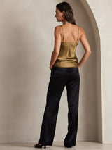 [Caffè] SilkSilky-IT Spaghetti Strap V Neck Cami 005