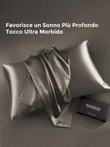 [Grigio Scuro] SilkSilky-IT 30Momme Seta pura Pillowcase 001