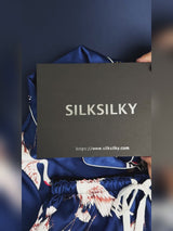 SilkSilky-IT Short Sleeve Lapel Collar Pigiami da donna video 001