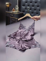 SilkSilky-IT Sleeveless V Neck Set di Bretelle video 001