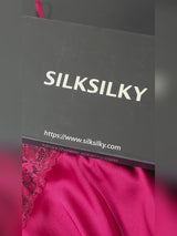 SilkSilky-IT Spaghetti Strap V Neck Camicia da notte video 001