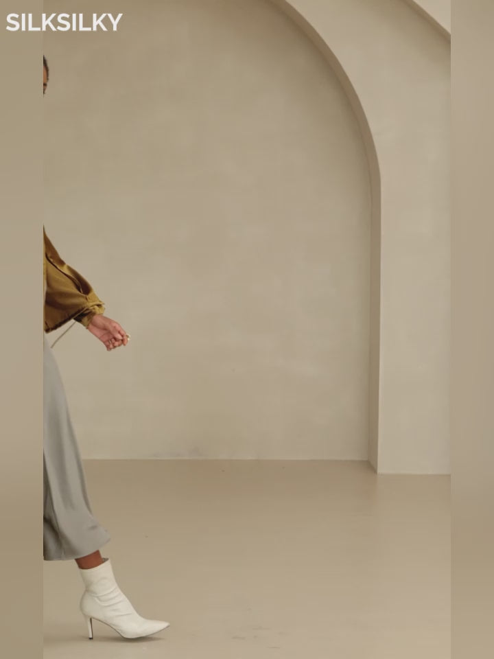 SilkSilky-IT 19Momme Seta Womens Outerwear video 001