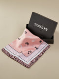 SilkSilky IT Seta pura Scarf Rosa 001