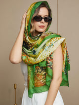 [P072] SilkSilky-IT Seta pura Scarf 001