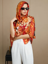 [P073] SilkSilky-IT Seta pura Scarf 005