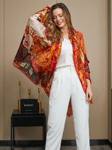 [P073] SilkSilky-IT Seta pura Scarf 011