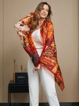 [P073] SilkSilky-IT Seta pura Scarf 012