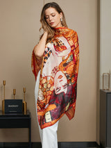 [P073] SilkSilky-IT Seta pura Scarf 013
