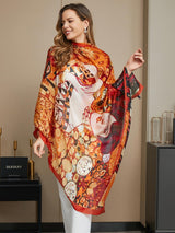 [P073] SilkSilky-IT Seta pura Scarf 014