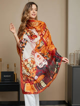 [P073] SilkSilky-IT Seta pura Scarf 016