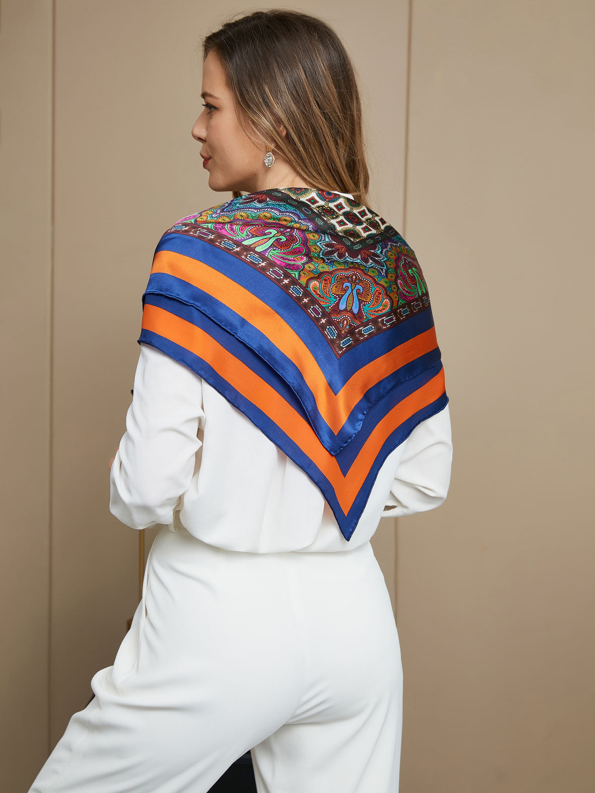 [P016] SilkSilky-IT Seta pura Scarf 007
